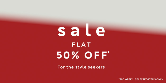 Sale Flat 50% Off