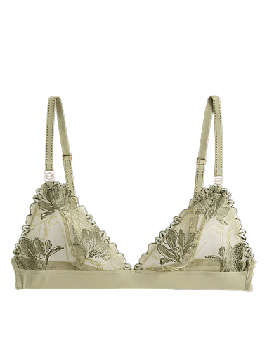 Ianthe Embroidered Non Wired Bralette A-E