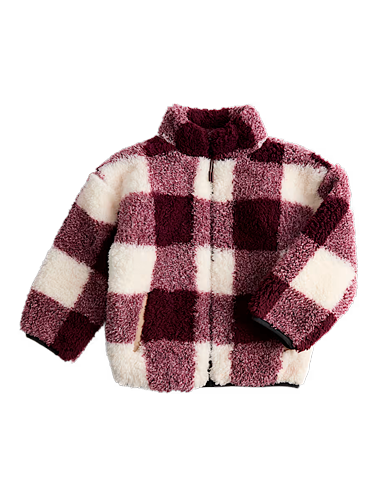 Borg Checked Jacket 2-8 Yrs