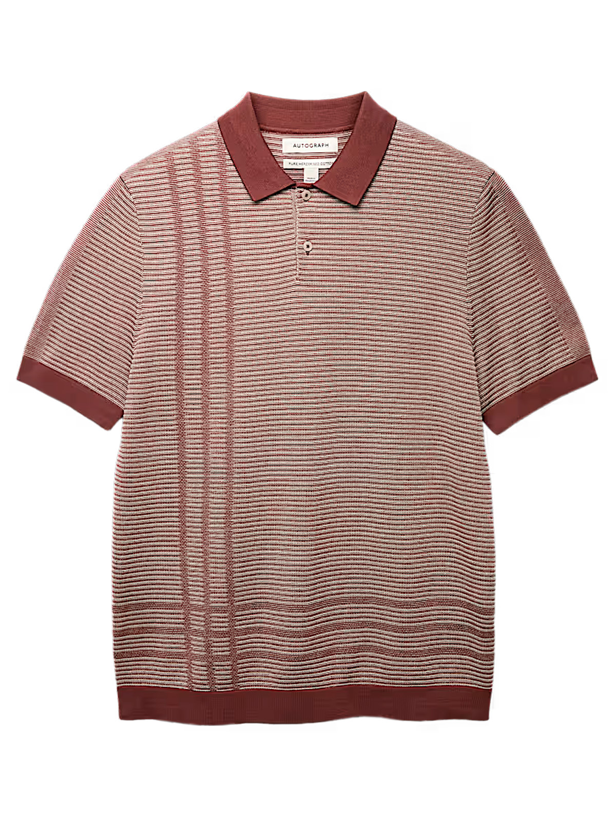 Regular Fit Pure Cotton Knitted Polo Shirt
