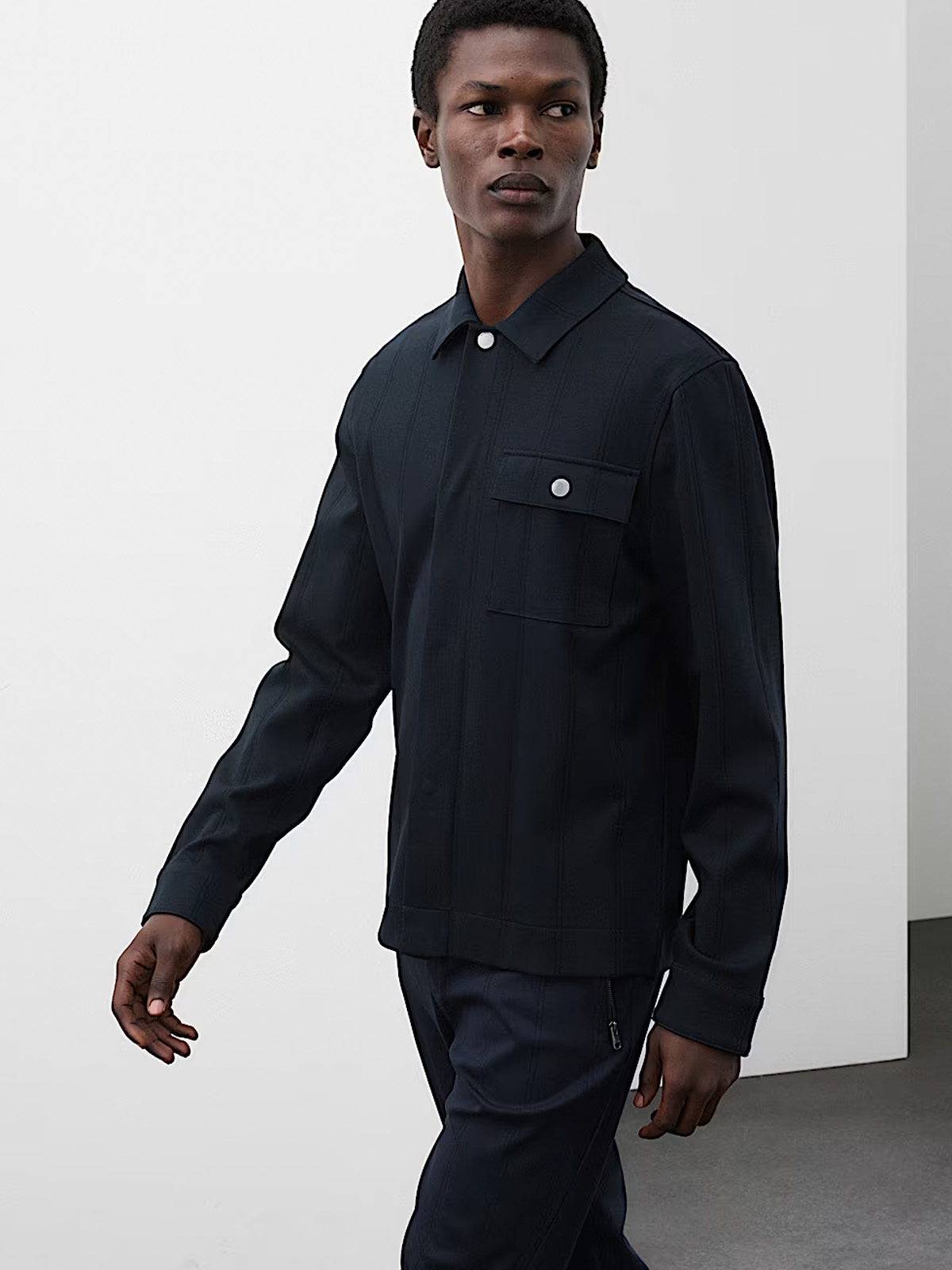 Pure Cotton Drop Needle Overshirt
