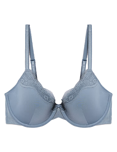 Jasmine Lace Wired Demi Cup Bra A-E