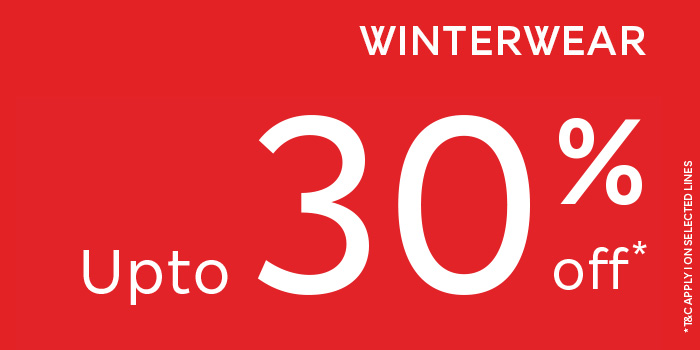 Up to 30% Winterwear