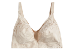 Total Support Embroidered Full Cup Bra C-H