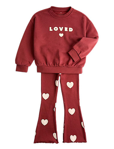 2 Piece Cotton Rich Loved Sweat Outfit 2-8 Yrs