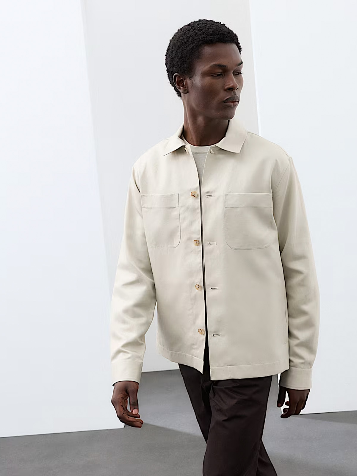 Linen Blend Overshirt