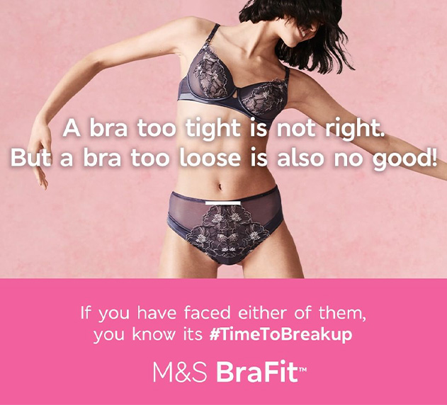 MARKS & SPENCERS BRA FITTING SERVICE. GETTING