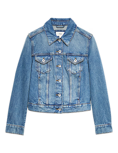 Cotton Denim Trucker Jacket