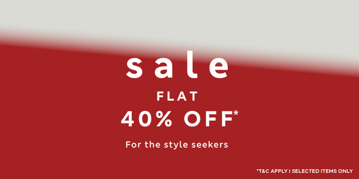 Sale Flat 40% Off